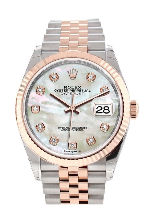 ladies rolex watch mother of pearl|rolex datejust 36.